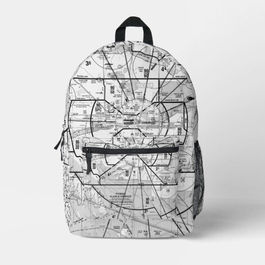 Luchtvaartschema Bedrukte Rugzak (Voorkant)