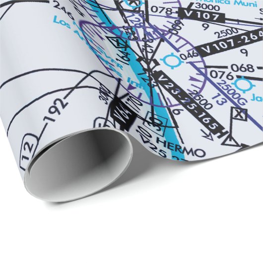 Luchtvaartschema Cadeaupapier (Rol Hoek)