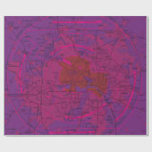 Luchtvaartschema Cadeaupapier (Vlak)