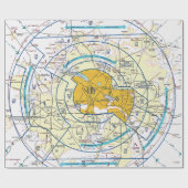 Luchtvaartschema Cadeaupapier (Vlak)