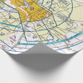 Luchtvaartschema Cadeaupapier (Hoek)