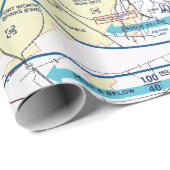 Luchtvaartschema Cadeaupapier (Rol Hoek)