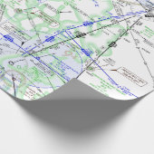 Luchtvaartschema Cadeaupapier (Hoek)