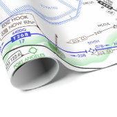 Luchtvaartschema Cadeaupapier (Rol Hoek)