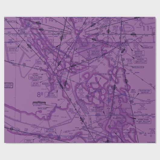 Luchtvaartschema Cadeaupapier (Vlak)