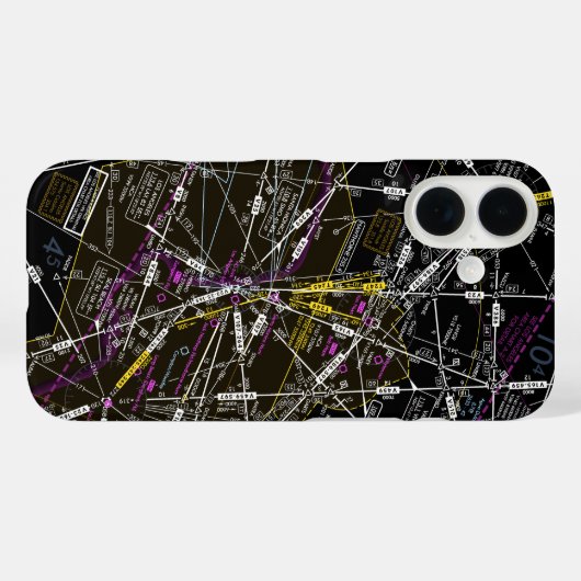 Luchtvaartschema Case-Mate iPhone Case (Achterkant (horizontaal))