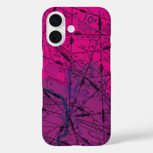 Luchtvaartschema Case-Mate iPhone Case (Achterkant)