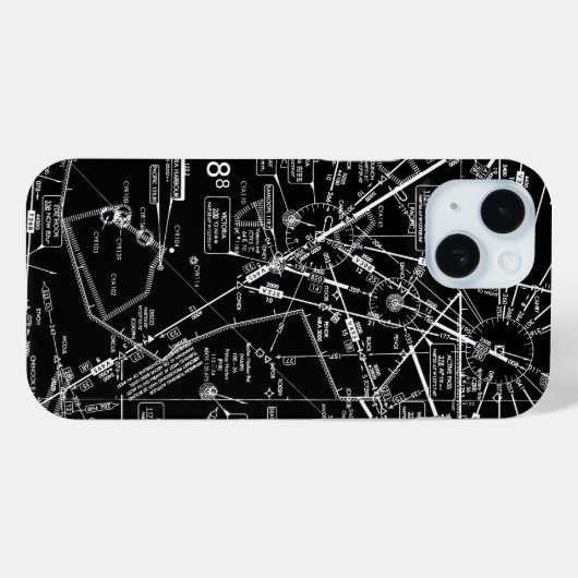 Luchtvaartschema Case-Mate iPhone Case (Achterkant (horizontaal))