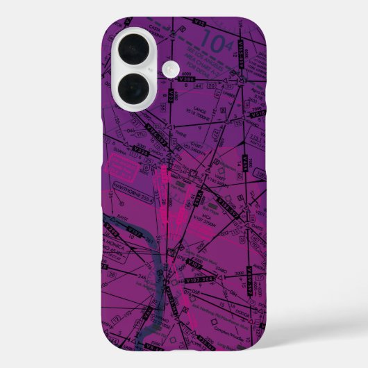 Luchtvaartschema Case-Mate iPhone Case (Achterkant)