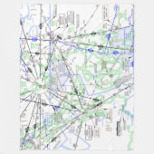 Luchtvaartschema Fleece Deken (Voorkant)