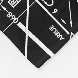 Luchtvaartschema Fleece Deken