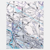 Luchtvaartschema Fleece Deken (Voorkant)