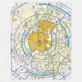 Luchtvaartschema Fleece Deken (Voorkant)