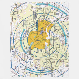 Luchtvaartschema Fleece Deken