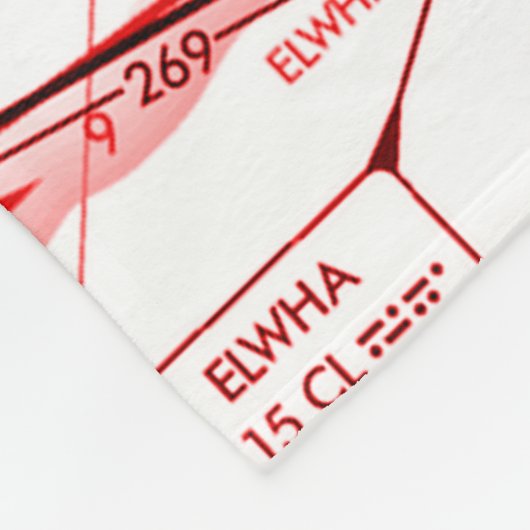 Luchtvaartschema Fleece Deken (Hoek)
