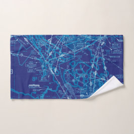 Luchtvaartschema Handdoek
