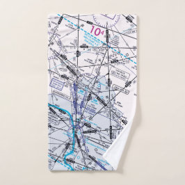 Luchtvaartschema Handdoek