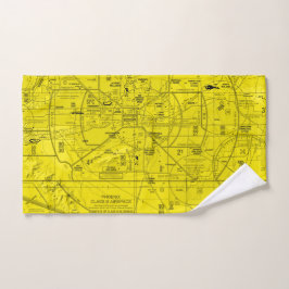 Luchtvaartschema Handdoek