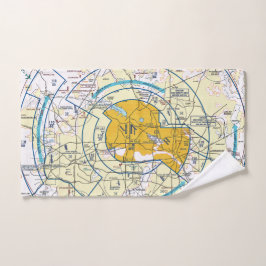 Luchtvaartschema Handdoek