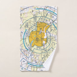 Luchtvaartschema Handdoek