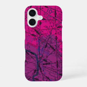 Luchtvaartschema iPhone 16 Hoesje