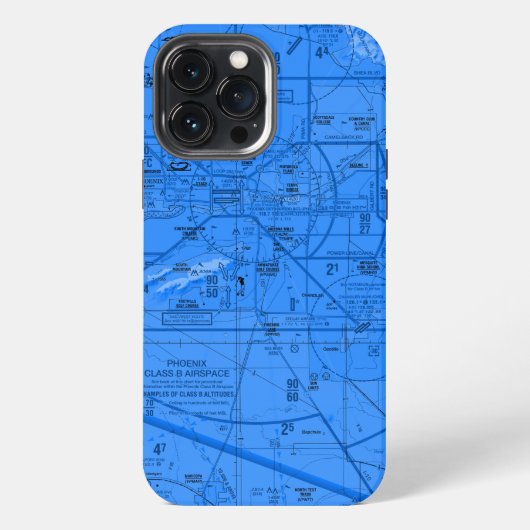 Luchtvaartschema iPhone Hoesje (Achterkant)