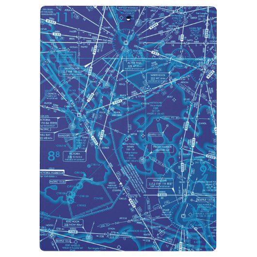 Luchtvaartschema Klembord (Achterkant)