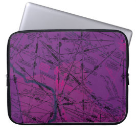 Luchtvaartschema Laptop Sleeve