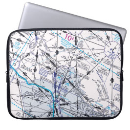 Luchtvaartschema Laptop Sleeve