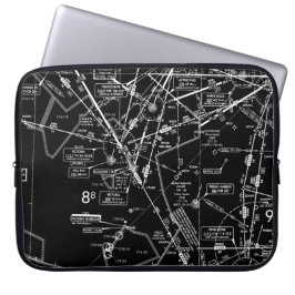 Luchtvaartschema Laptop Sleeve