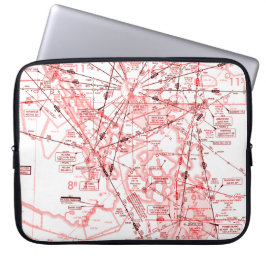 Luchtvaartschema Laptop Sleeve
