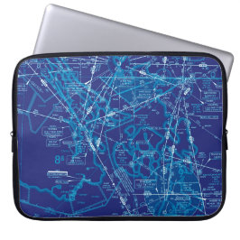 Luchtvaartschema Laptop Sleeve