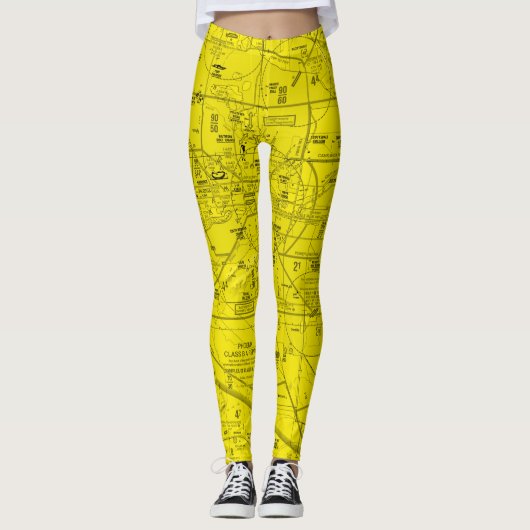 Luchtvaartschema Leggings (Voorkant)
