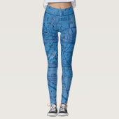 Luchtvaartschema Leggings (Voorkant)