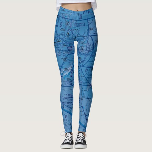 Luchtvaartschema Leggings (Voorkant)