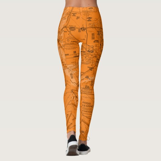 Luchtvaartschema Leggings (Achterkant)
