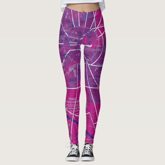 Luchtvaartschema Leggings (Voorkant)