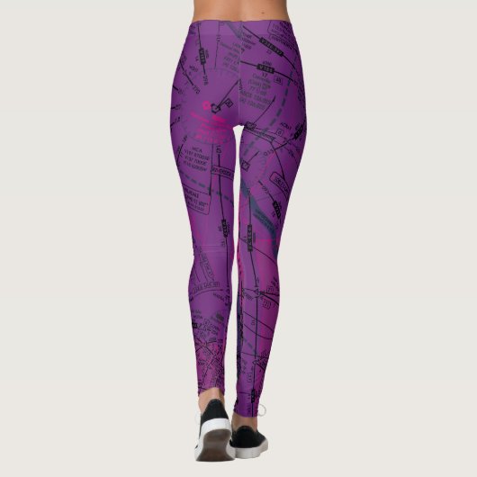 Luchtvaartschema Leggings (Achterkant)
