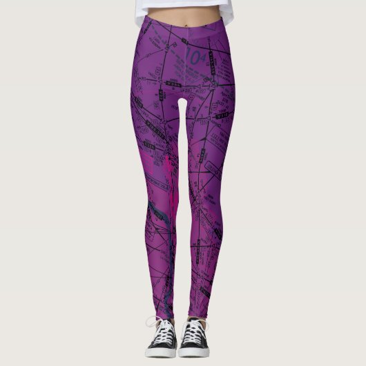 Luchtvaartschema Leggings (Voorkant)