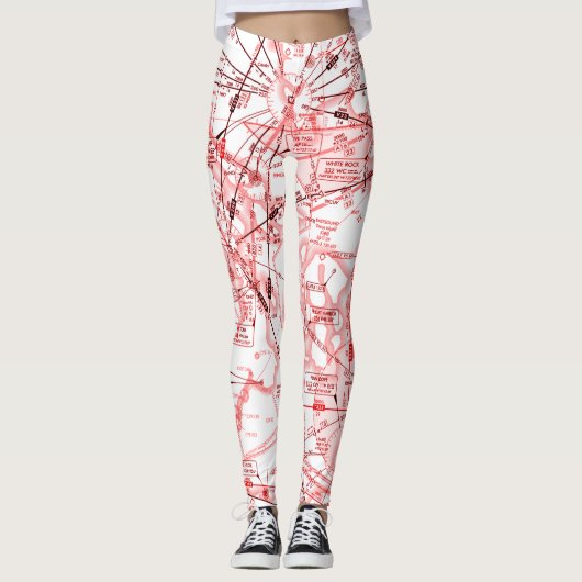 Luchtvaartschema Leggings (Voorkant)