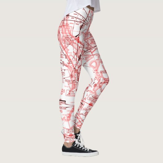 Luchtvaartschema Leggings (Rechts)