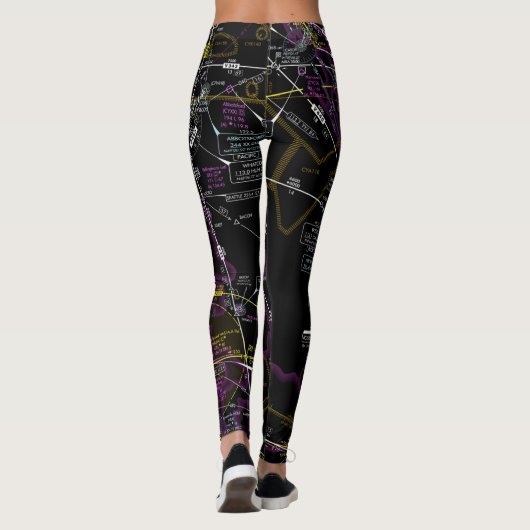 Luchtvaartschema Leggings (Achterkant)