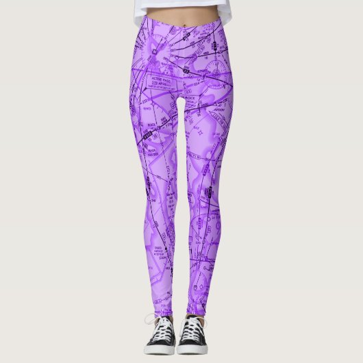 Luchtvaartschema Leggings (Voorkant)
