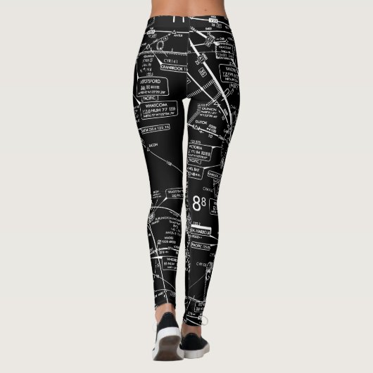 Luchtvaartschema Leggings (Achterkant)