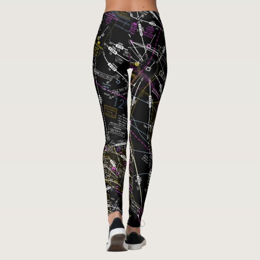 Luchtvaartschema Leggings (Achterkant)