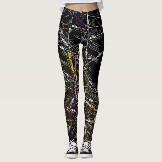 Luchtvaartschema Leggings (Voorkant)