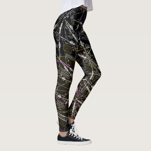 Luchtvaartschema Leggings (Rechts)