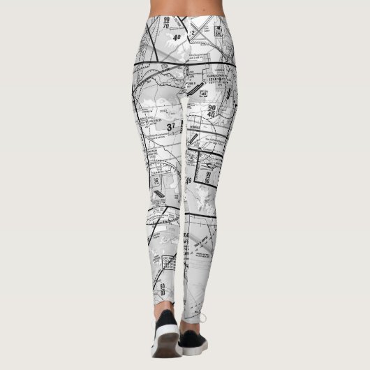 Luchtvaartschema Leggings (Achterkant)