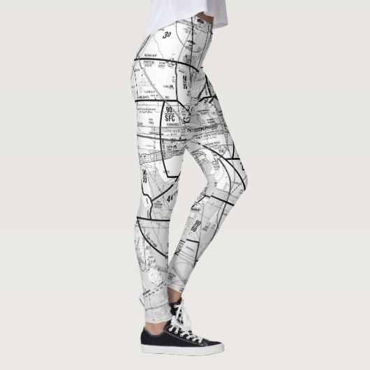 Luchtvaartschema Leggings (Rechts)