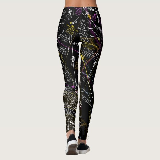 Luchtvaartschema Leggings (Achterkant)